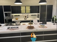 مطبخ المنيوم قطاع خاص مع درف يوفي خاص بشركة سندباد...