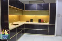 مطبخ المنيوم قطاع خاص مع درف يوفي خاص بشركة سندباد...