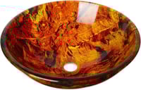 حوض زجاج متعدد الالوان سندباد