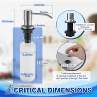 موزع صابون مدمج بالمجلى