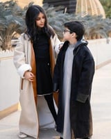 فروه بناتي ولادي بالاسم قماش جوخ مع جلد على الاطرا...