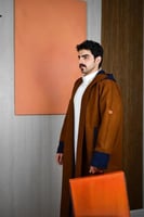 فروه شتوي وجهين دبل فيس كحلي - الأناقة والدفء من م...