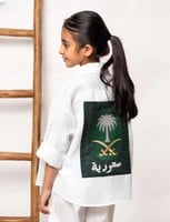 قميص كتان كم طويل- بصمة سعودية