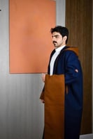 فروه شتوي وجهين دبل فيس كحلي - الأناقة والدفء من م...