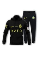 طقم النصر اسود شتوي بلوفر مع سروال