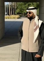 سديري جوخ دبل فيس بيج - اوف وايت