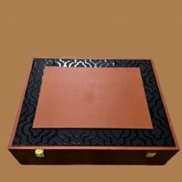 سديري جوخ دبل فيس اسود - رمادي