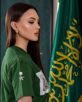 تشيرت كامنا فخرنا أخضر -متجر شمل