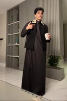 سديري رجالي قلاب فرو اسود