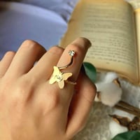 اسوارة وخاتم بالاسم - شكل فراشه