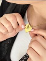 سلسلة قلادة رسالة سرية - هدية أنيقة ومميزة