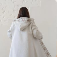 بشت شتوي نسائي مطرزه بشكل جديد