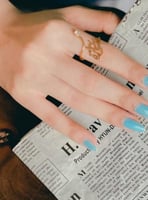 خاتم بالاسم مع زركون