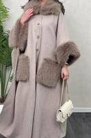 كاب طويل جوخ بفرو