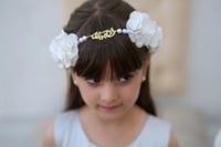 طقم الورد+ سلسال بناتي بالأسم