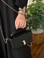 شنطة بولغاري - اسود لامع