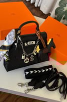 شنطة كيلي هرمز 22cm- اسود