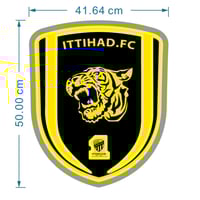 إضاءة نيون على شكل شعار الاتحاد (النمر)