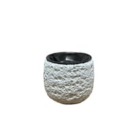 قالب سيليكون مبخرة او شمعدان بنمط حجر بركاني