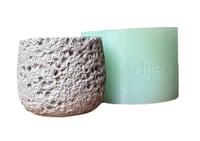 قالب سيليكون مبخرة او شمعدان بنمط حجر بركاني