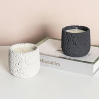 قالب سيليكون مبخرة او شمعدان بنمط حجر بركاني