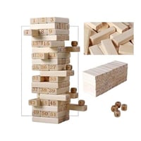 لعبة بناء البرج الخشبية