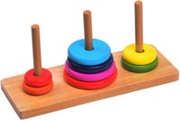 لعبة هرم تعليمي للأطفال خشبية