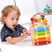 صندوق السعادة الخشبي للأطفال