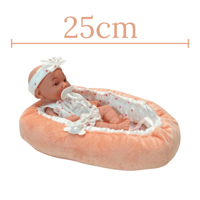 دمية بيبي دول مع سرير