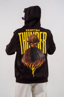 هودي أسود بتصميم شخصية زينيتسو أغاتسوما