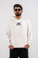 هودي ابيض بتصميم شخصية غوجو