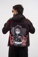 هودي أبيض بتصميم شخصية جون – من أنمي Hunter x Hunt...