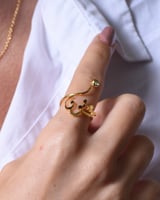 خاتم بالاسم والزركون حسب الطلب