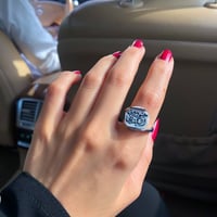 خاتم نسائي بالاسم حجر الماربل