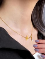 سلسال بالاسم مرصع زركون