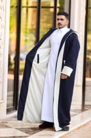 فروة دبل فيس مع شال كحلى و بيج