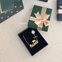 سلسال تخرج بشكل انيق بالاسم والقبعه