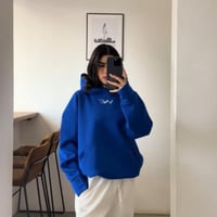 بلوفر دبل كاب أزرق