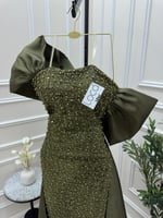 فستان سهره زيتي