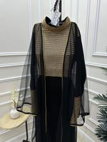 جلابيه تراثيه باللون الأسود