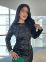 فستان سهره بترتر اسود