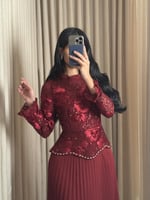 فستان ناعم احمر