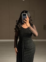 فستان ببريق ناعم