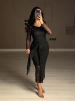 فستان ببريق ناعم