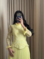 فستان ناعم اصفر فاتح