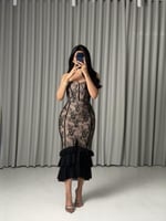 فستان ناعم اسود