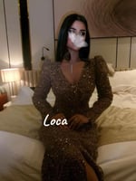 فستان سهره باكمام من لوكا