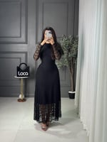 فستان ناعم باكمام