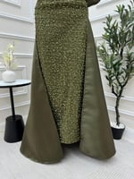 فستان سهره زيتي