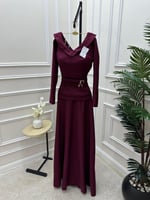 فستان ناعم عودي